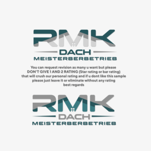 RMK Dach Meisterberbetrieb | Logo Design by IdentsArt