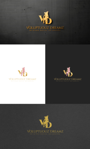 Voluptuouz Dreamz: For the Bold, Beautiful, and Curvaceous | Logo Design by GLDesigns