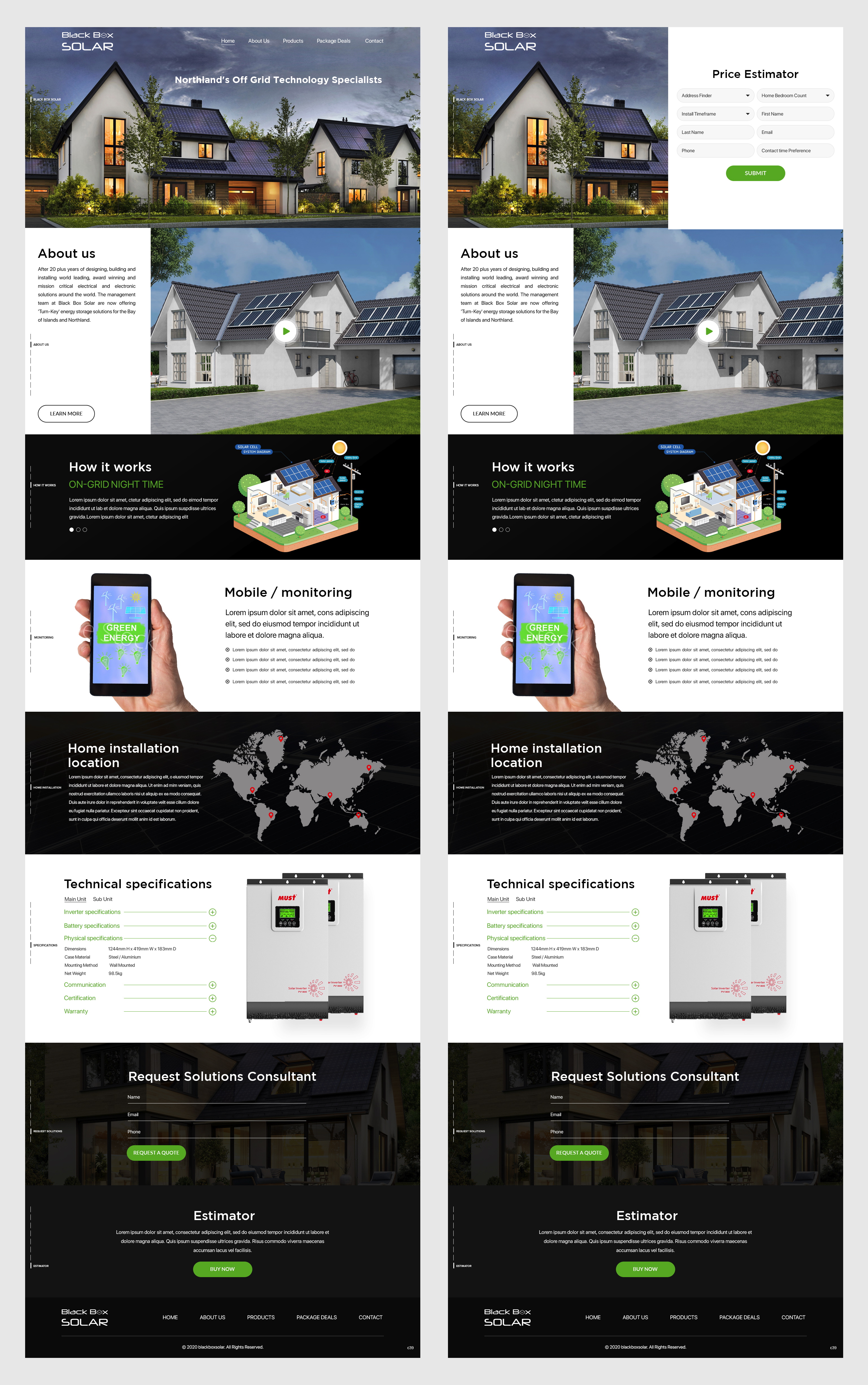 Web Design by pb for Black Box Solar Limited | Design #26001020