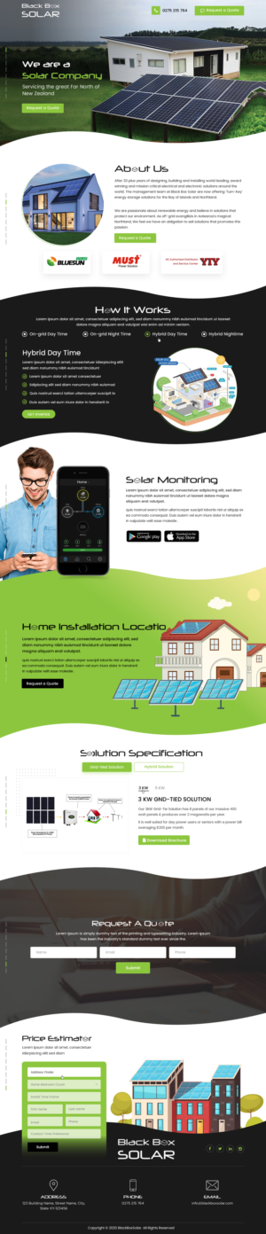 Create design for Dark Theme Website | Web Design by Sbss