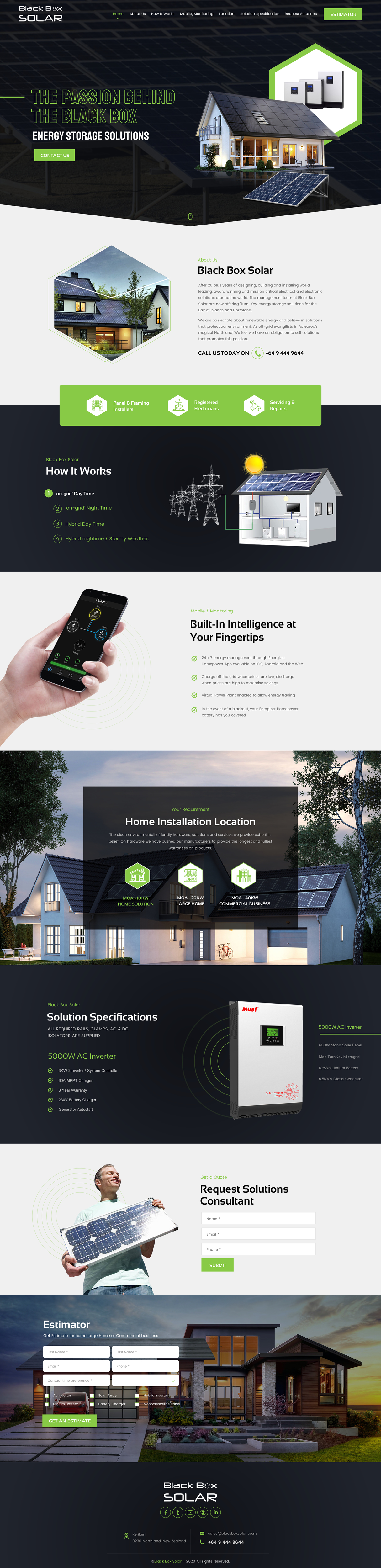 Web Design by rightway for Black Box Solar Limited | Design #26014559