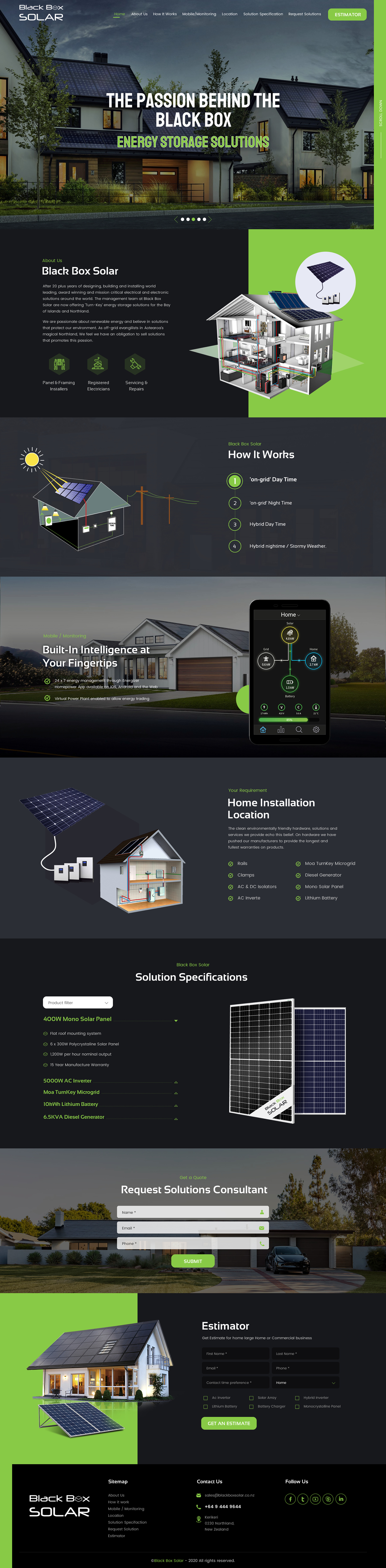 Web Design par rightway pour Black Box Solar Limited | Design #26014561