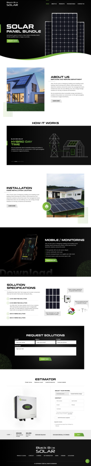 Create design for Dark Theme Website | Web Design by nzdesigners