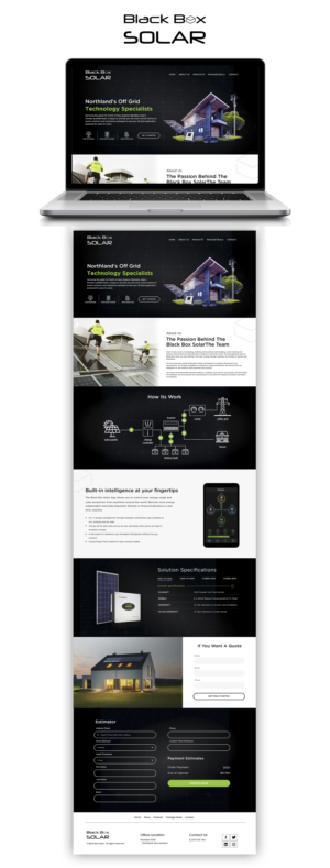 Web Design by Adeel Rahman for Black Box Solar Limited | Design: #26009297