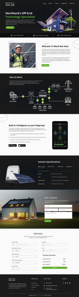 Create design for Dark Theme Website | Web Design by Adeel Rahman