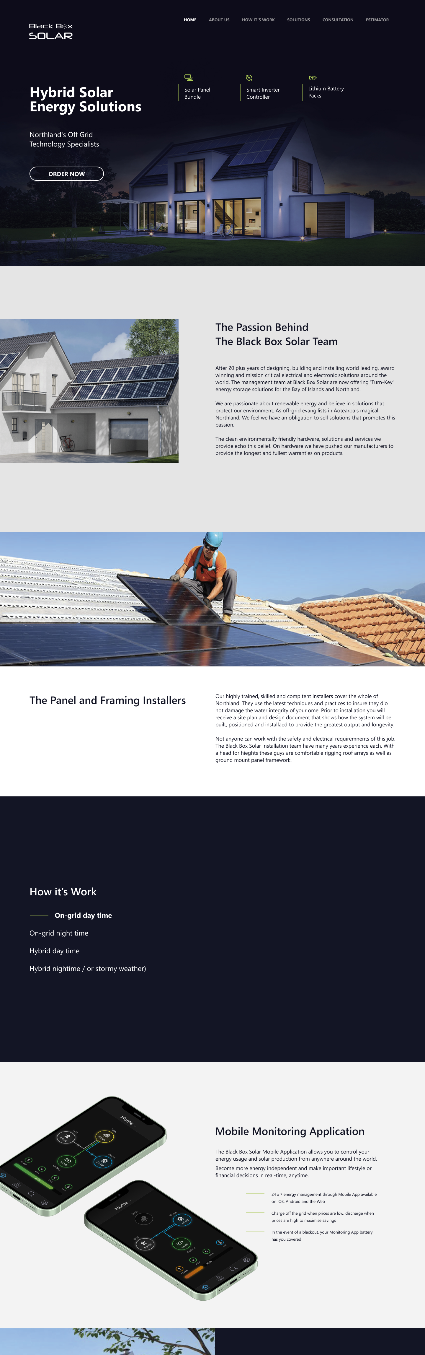 Web Design par ElenaNelyubina pour Black Box Solar Limited | Design #26032018