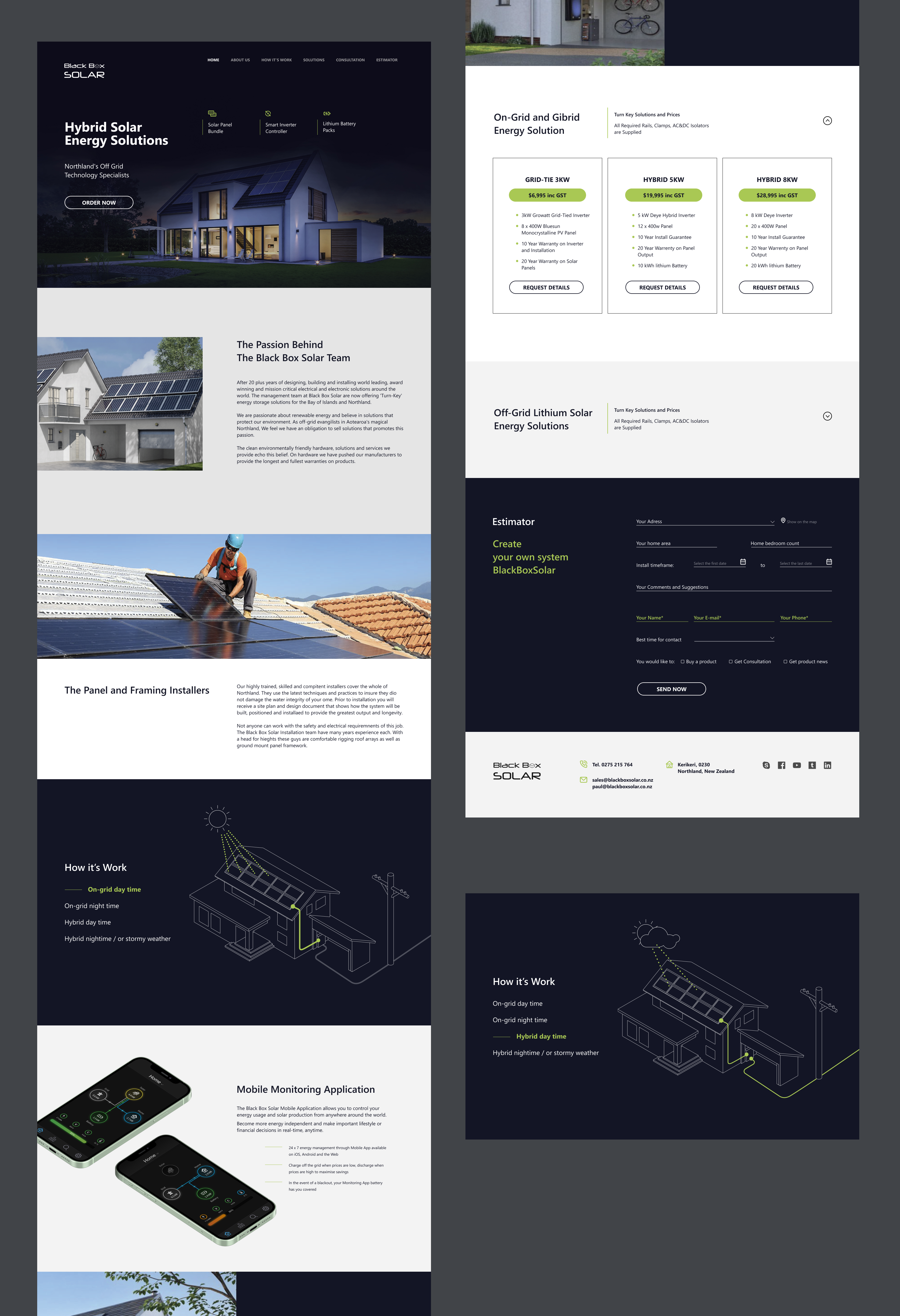 Web Design by ElenaNelyubina for Black Box Solar Limited | Design #26038134
