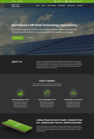 Web Design by Lulu94 for Black Box Solar Limited | Design: #26004337