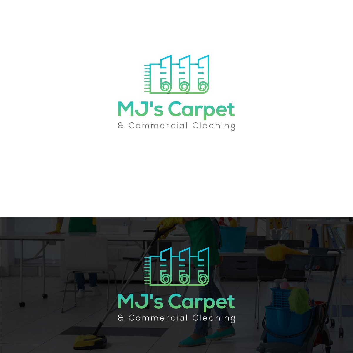 Logo-Design von Deziners Zone für MJ's Carpet & Commercial Cleaning  | Design #25993719