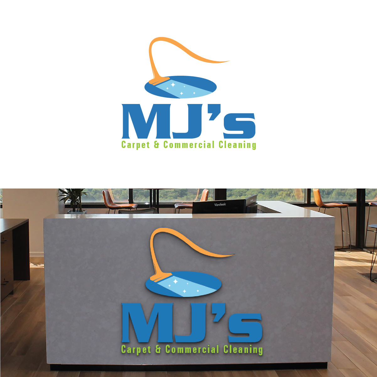 Logo-Design von Deziners Zone für MJ's Carpet & Commercial Cleaning  | Design #26010115