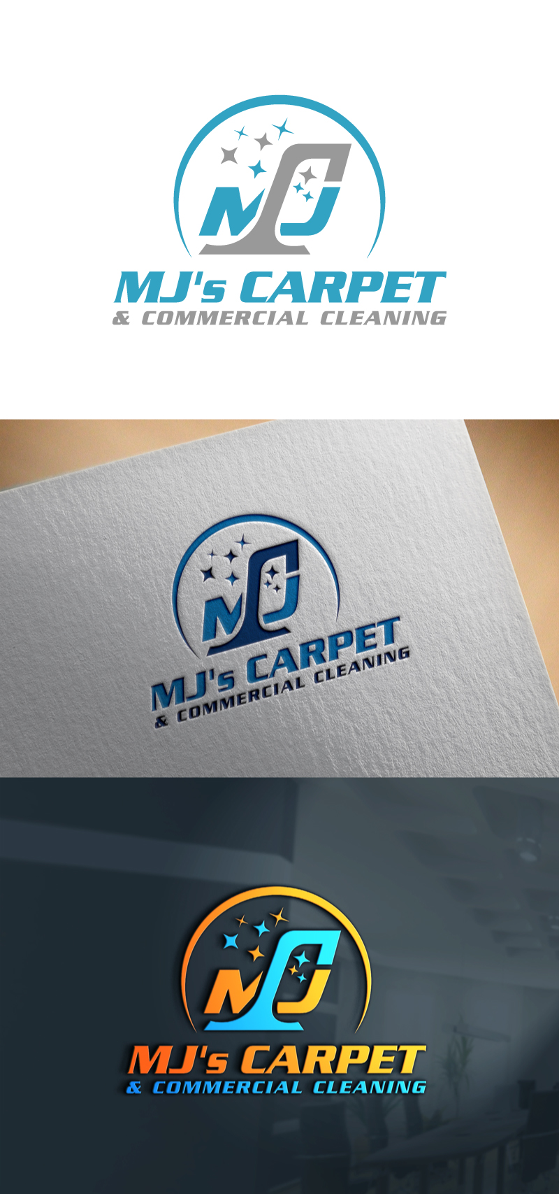 Logo-Design von design notebook für MJ's Carpet & Commercial Cleaning  | Design #25996668