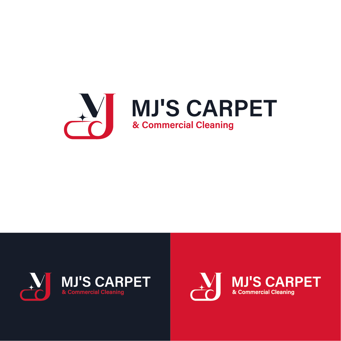 Logo Design by Chau Lun So for MJ's Carpet & Commercial Cleaning  | Design #25991806