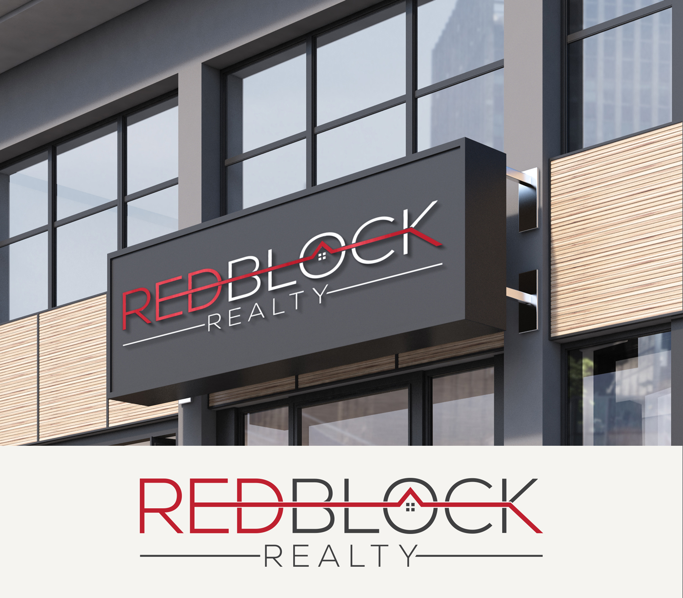 Diseño de Logo por Rubia@ para REDBLOCK Realty Inc. | Diseño #25995905