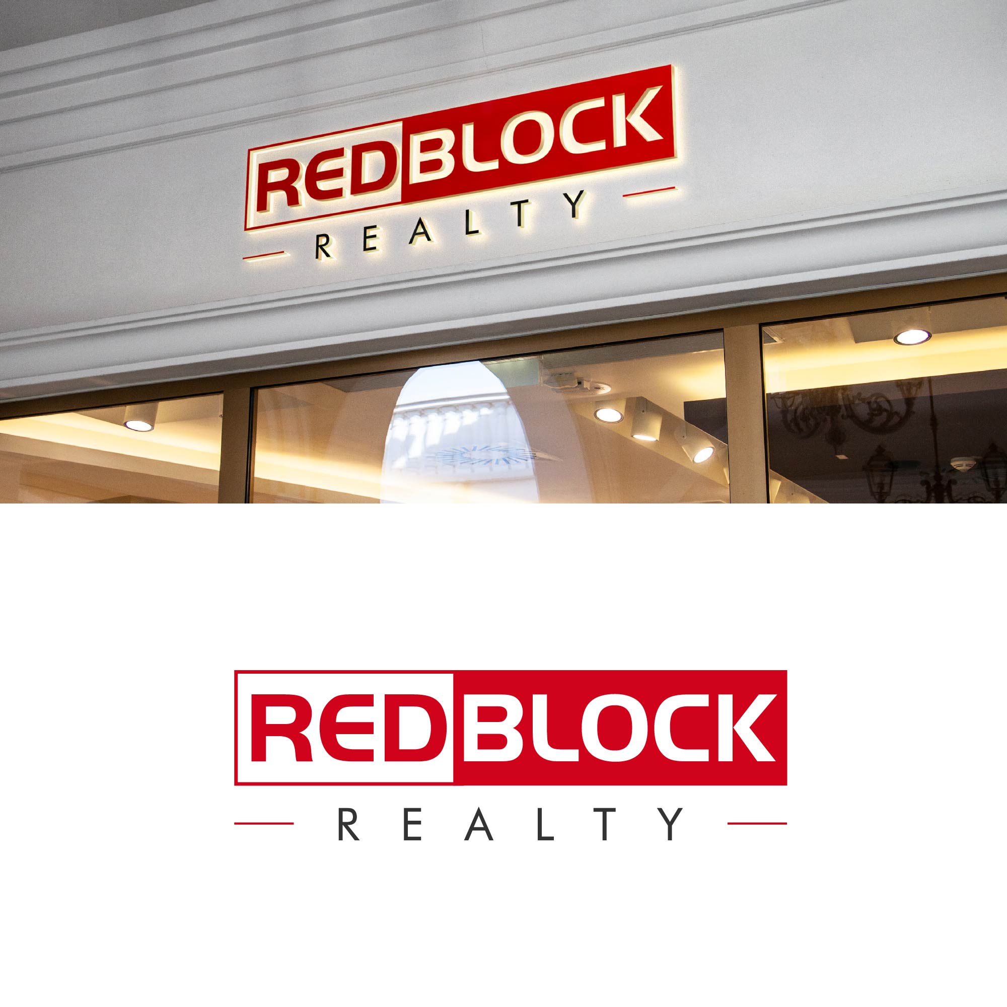Diseño de Logo por kaushal 05 para REDBLOCK Realty Inc. | Diseño #25998199