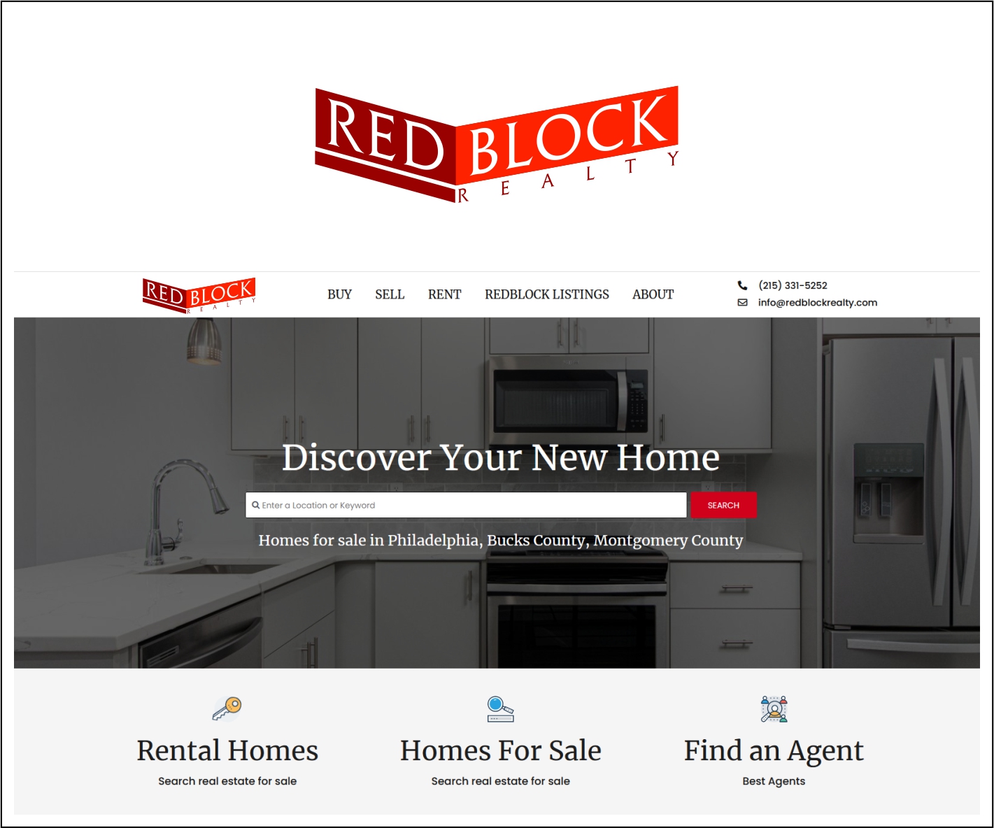 Logo Design by Andrei D for REDBLOCK Realty Inc. | Design #26001099