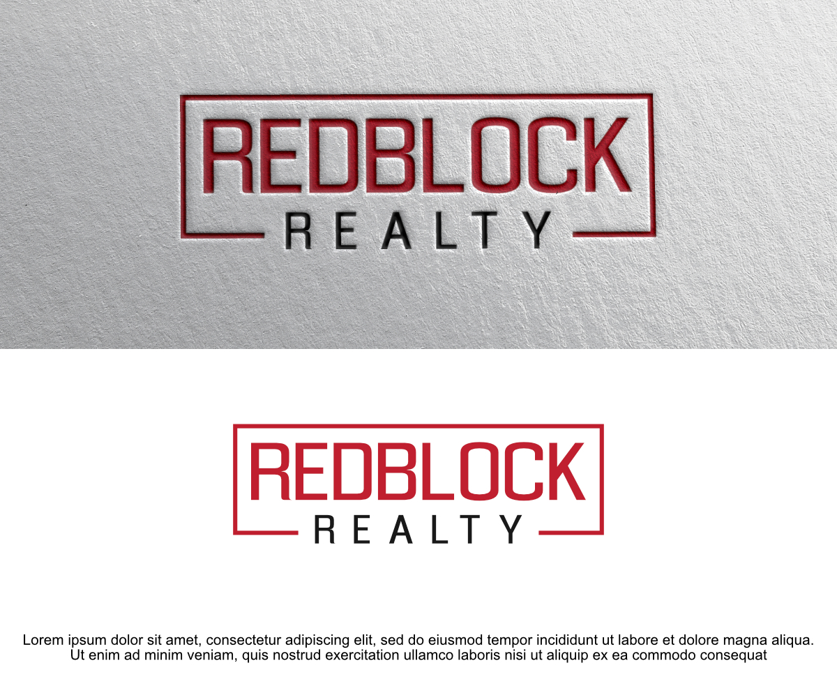 Logo Design by yozikurnia777 for REDBLOCK Realty Inc. | Design #25997543