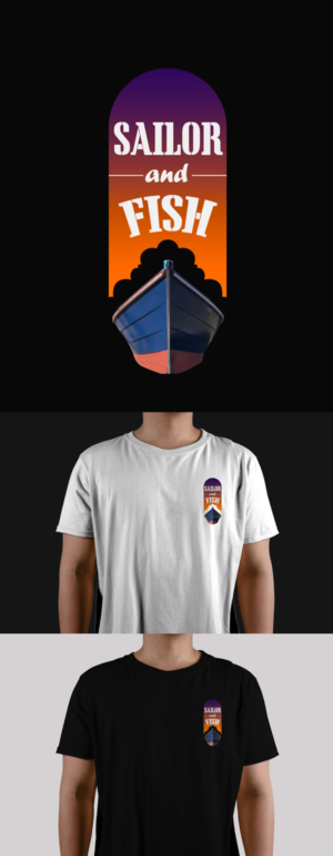 Sailor and Fish  | Diseño de Camiseta por aniep