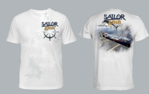 Sailor and Fish  | Diseño de Camiseta por elveneclipse