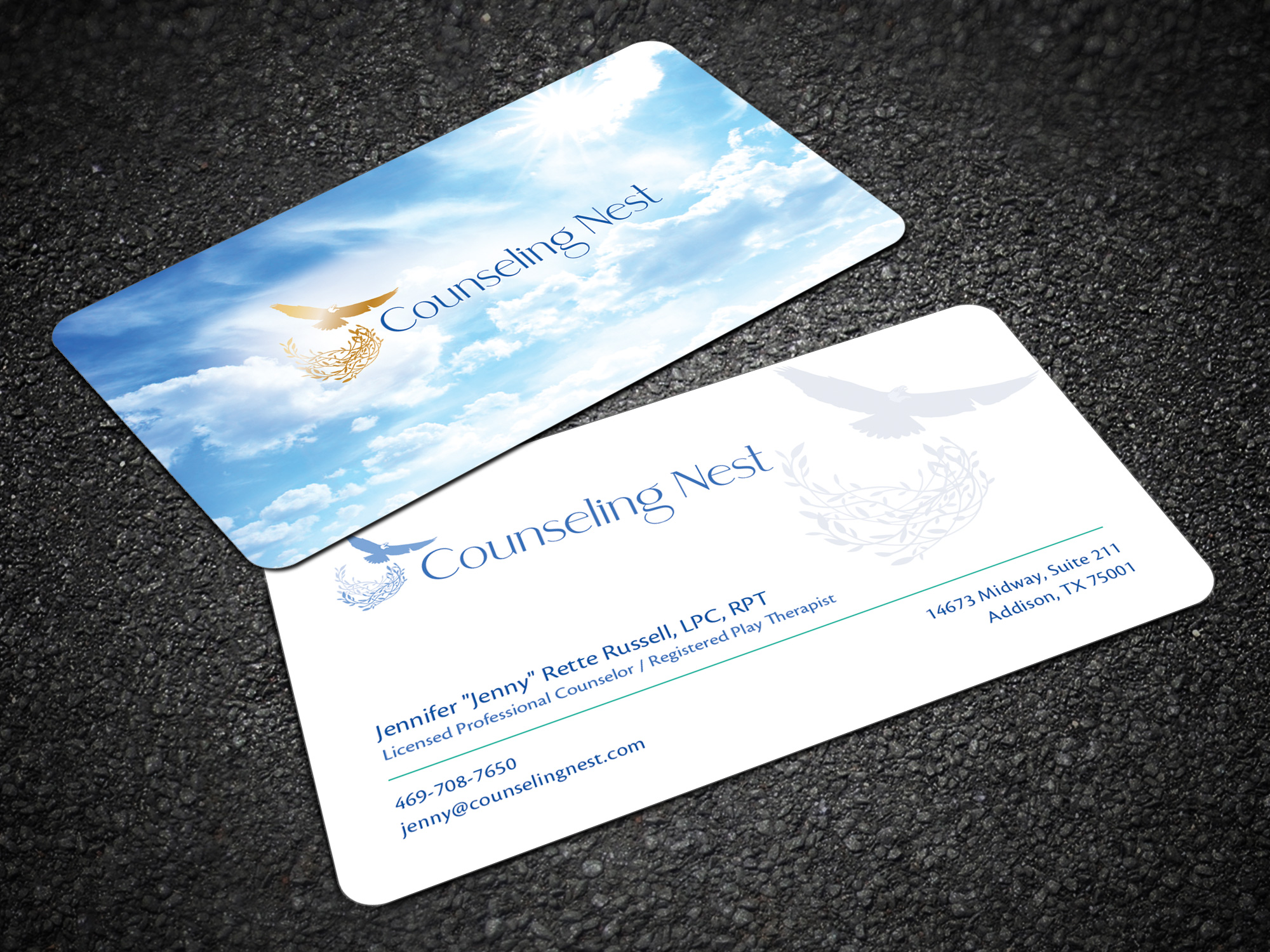 Business Card Design by Sandaruwan for Jenny Russell Counseling, PLLC | Design #25997453