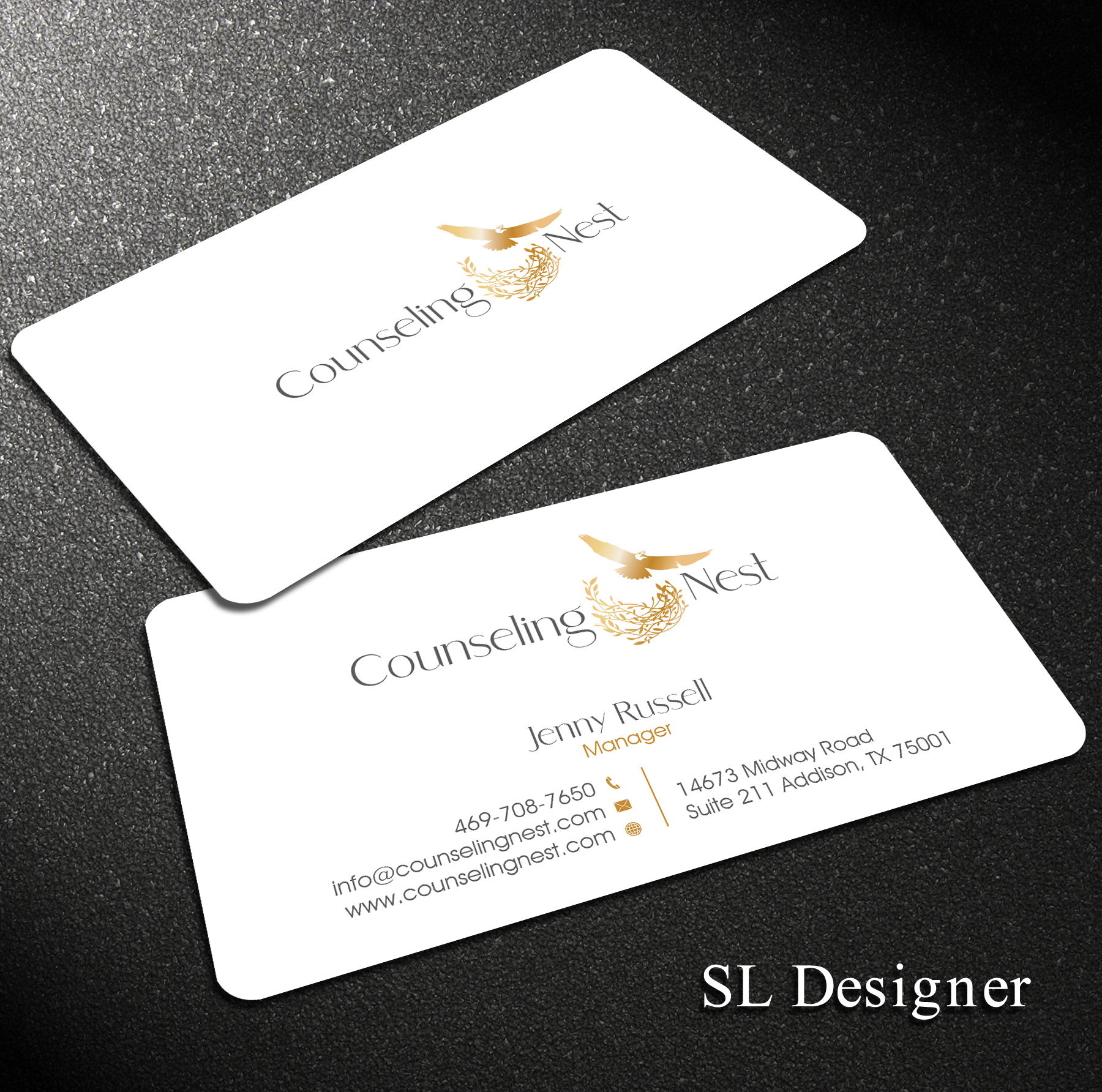 Business Card Design by SL Designer for Jenny Russell Counseling, PLLC | Design #25994825