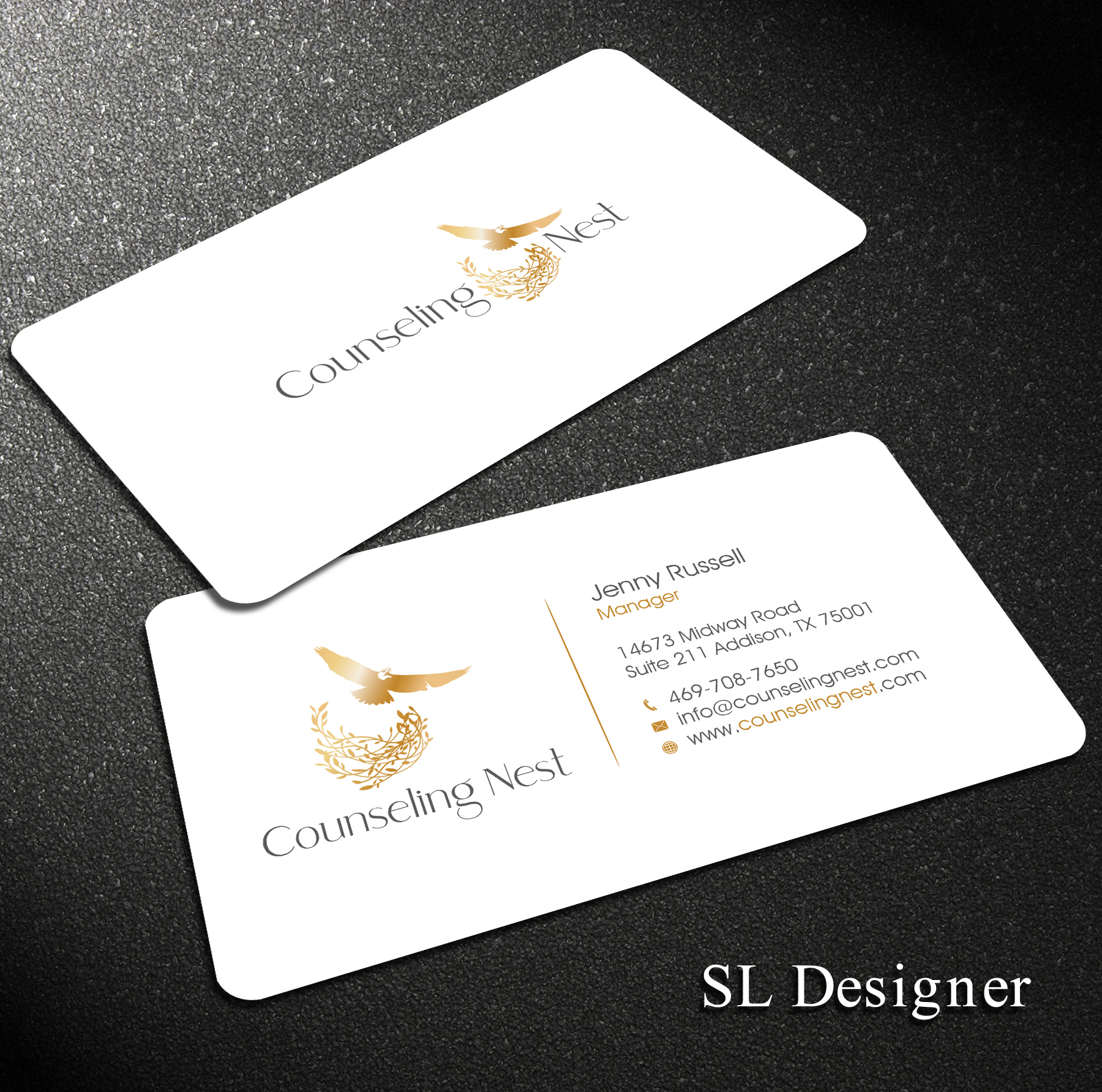 Business Card Design by SL Designer for Jenny Russell Counseling, PLLC | Design #25994828