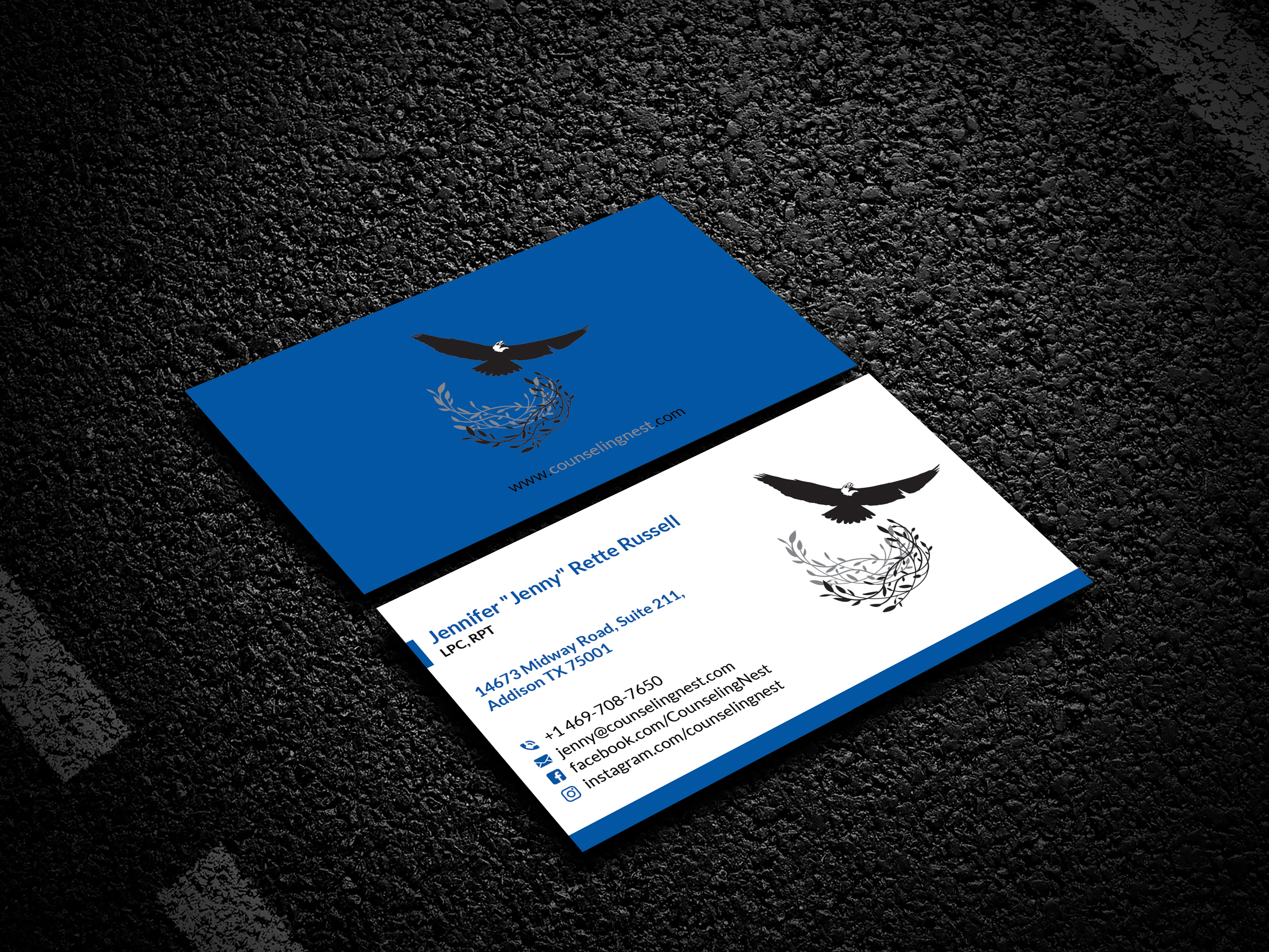 Business Card Design by B. M. BILLAL HOSSAIN for Jenny Russell Counseling, PLLC | Design #25996808