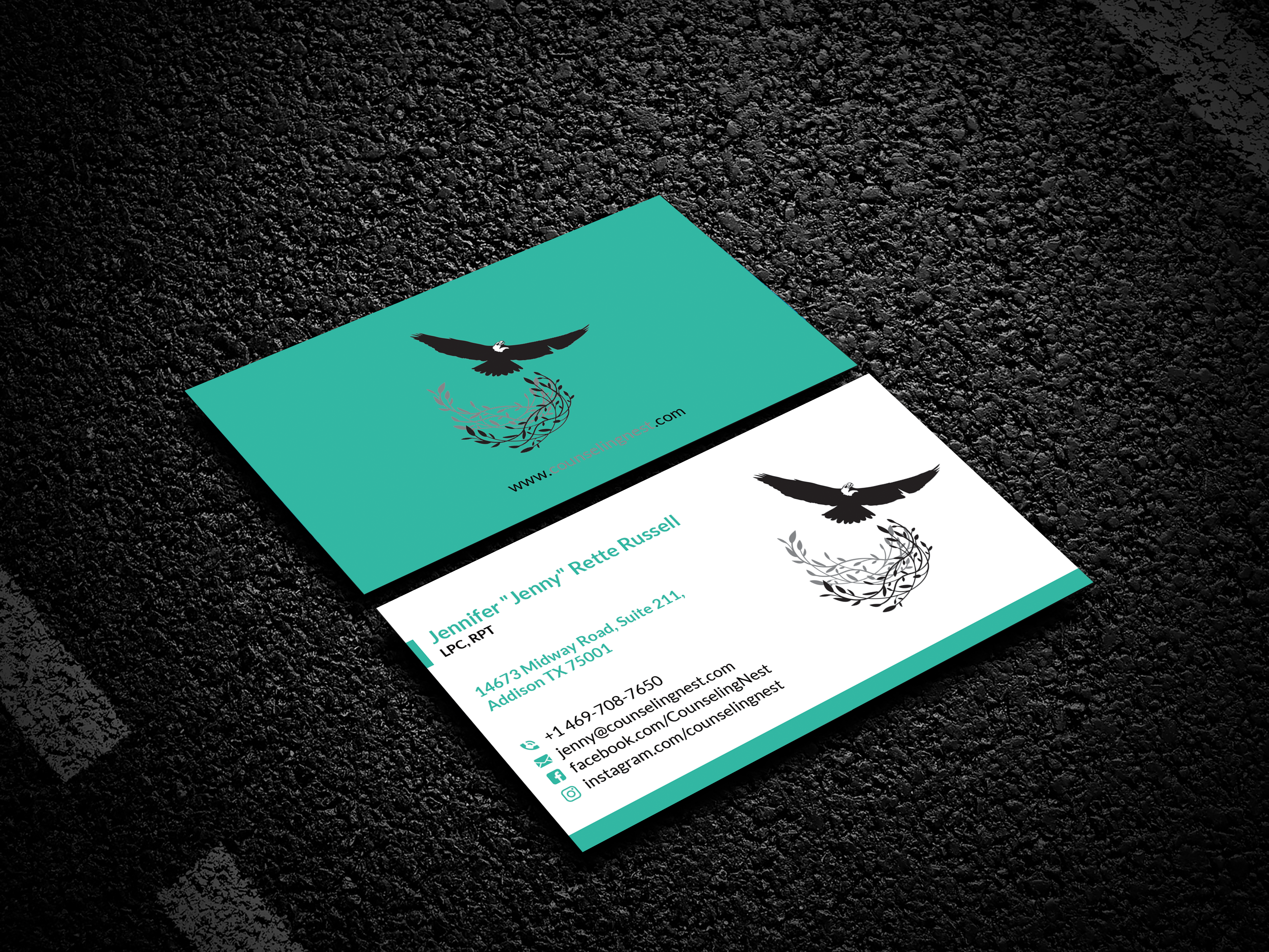 Visitenkarten-Design von B. M. BILLAL HOSSAIN für Jenny Russell Counseling, PLLC | Design #25996840