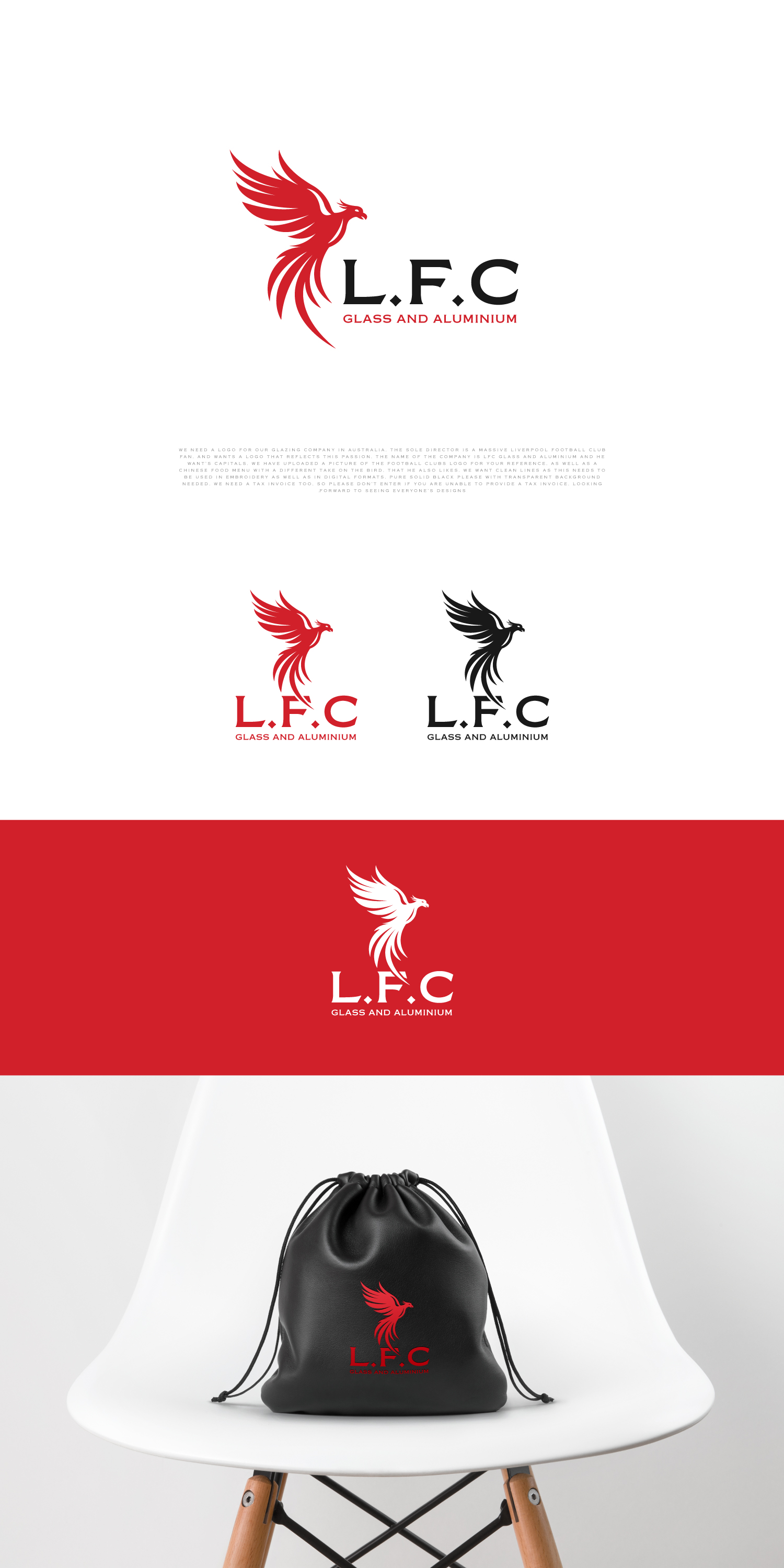 Diseño Gráfico por Mohamed Fouad 93 para LFC GLASS AND ALUMINIUM  | Diseño #26023619