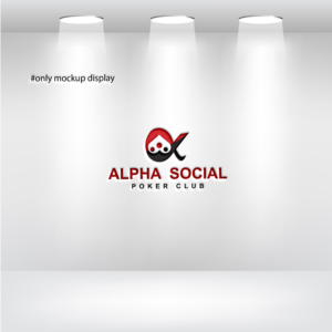 Alpha Social Card Club (or Alpha Social Poker Club) | Logo Design by hjyoo