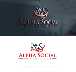Alpha Social Card Club (or Alpha Social Poker Club) | Logo Design by Mono.co