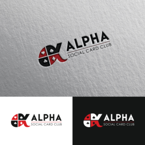 Alpha Social Card Club (or Alpha Social Poker Club) | Diseño de Logo por Rii