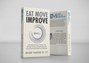 Eat. Move. Improve. Book Cover | Print-Design von CreaTVIT
