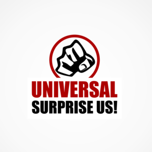bold text, universal surprise us! | Diseño de Logo por sachin95