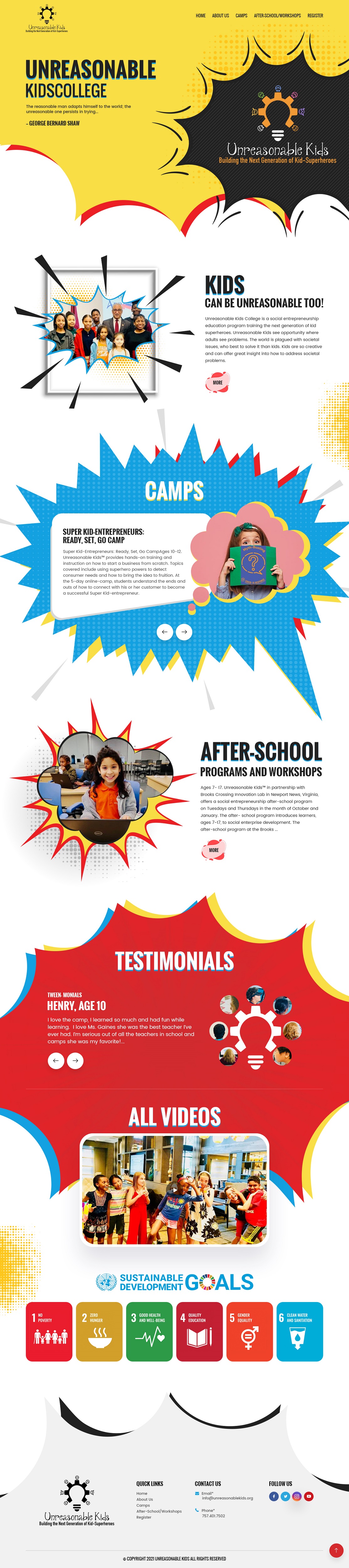 Web Design by nzdesigners for Unreasonable Kids College | Design #26012938