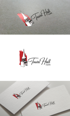 TownHall Cafe | Logo Design by GLDesigns