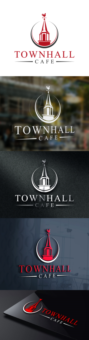 TownHall Cafe | Logo Design by b4usonai