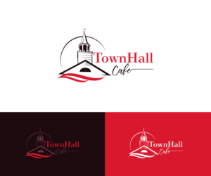 TownHall Cafe | Logo Design by FourtuneDesign