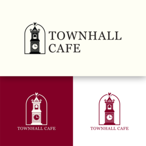 TownHall Cafe | Logo Design by dk_Grafika