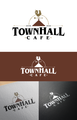 TownHall Cafe | Logo Design by josedomingo