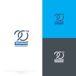Put in Existing Logo with new logo wrapped around to say Electrosoft 20th Anniversary | Logo-Design von ecorokerz