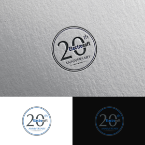 Put in Existing Logo with new logo wrapped around to say Electrosoft 20th Anniversary | Logo Design by Rii