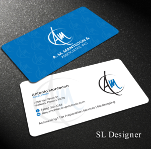 A. M. Mantecon & Associates, Inc | Business Card Design by SL Designer