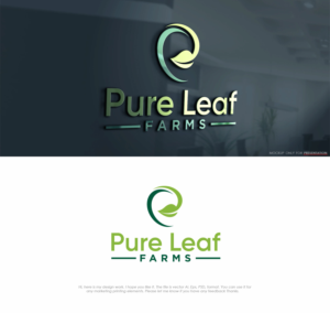 "Pure Leaf Farms"   | Design de Logo par Mono.co