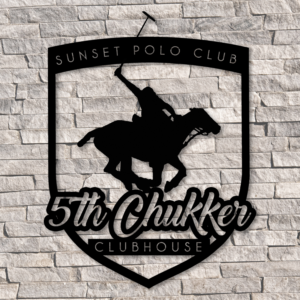 Design Sunset Polo Club's  clubhouse  5th Chukker Sign | Design de Panneau par Designers Hub
