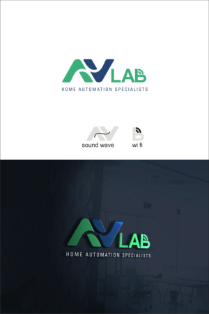 AV LAB  ( home automation specialists ) | Logo Design by warkaddarshan 2
