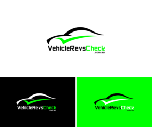 VehicleRevsCheck.com.au (with a car/checklist logo on the side) | Logo Design by FourtuneDesign