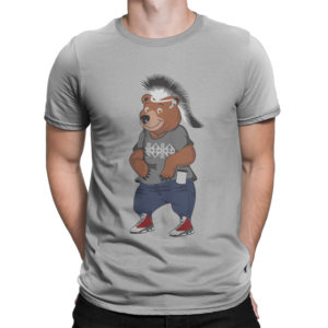 Modern Native American Streetwear Hip Hop Bear | Diseño de Camiseta por Feni:)