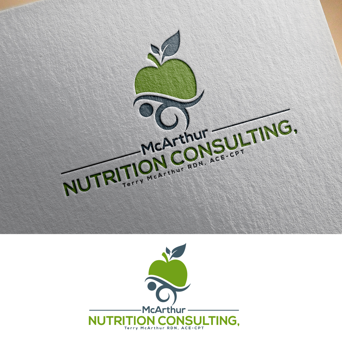 Logo-Design von Graphic Bricks für McArthur Nutrition Consulting LLC | Design #26012691
