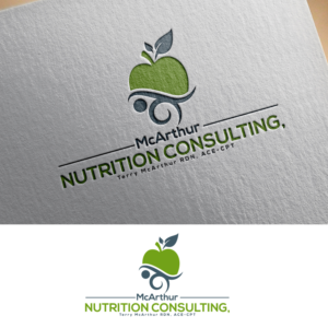 McArthur Nutrition Consulting, Terry McArthur MS RDN, ACE-CPT | Logo Design by Graphic Bricks