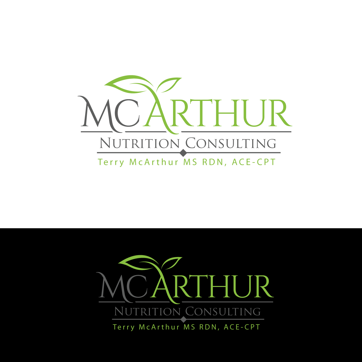 Logo-Design von GODDREAMCREATION für McArthur Nutrition Consulting LLC | Design #26012058